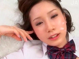 Horny babe with hairy bush gets drilled in Tokyo