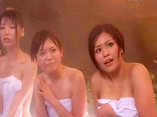 Japanese angel's nippon XXX romp in the sauna will make you horny as fuck!