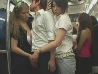 Get steamy with a suspicious nippon Tekoki in Tokyo's subway