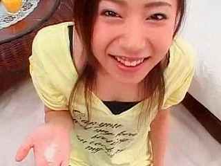 Naughty nippon cutie swallows giant boner in XXX Tokyo sexcapade.