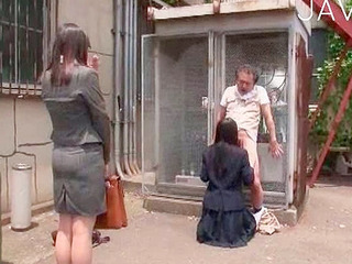 Nippon schoolgirl sucks dick, horny XXX action in Tokyo