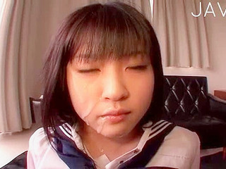 Young Nippon princess with nipple stimulation through facial expression